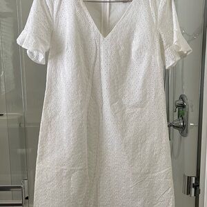 White Eyelet Dress Loft